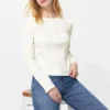 Women’s Ribbed Henley Neck T-Shirt