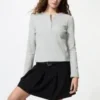 Women’s Ribbed Henley Neck T-Shirt