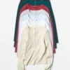 Women’s Ribbed Henley Neck T-Shirt