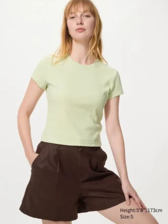 Women’s Ribbed Mini T-Shirt