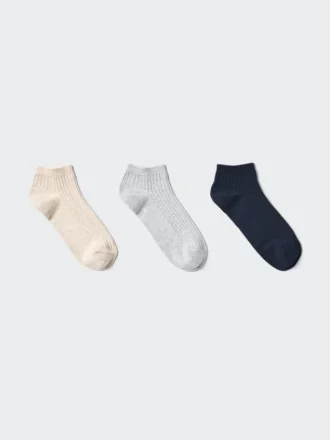 Women’s Ribbed Short Socks | 3 Pairs