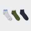 Women’s Ribbed Short Socks | 3 Pairs | Striped