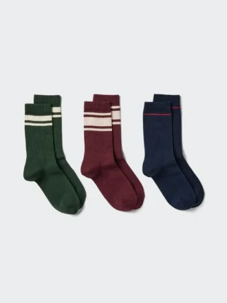 Women’s Ribbed Socks | 3 Pairs | Striped