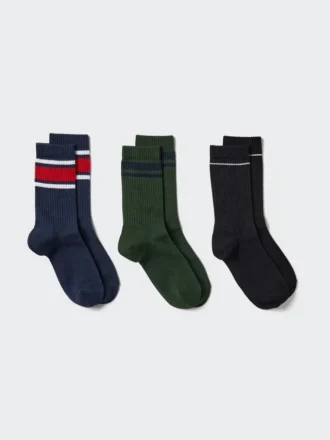 Women’s Ribbed Socks | 3 Pairs | Striped