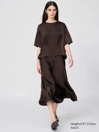 Women’s Satin Long Skirt