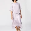 Women’s Satin Oversized Short Blouse | Half Sleeve