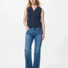 Women’s Scalloped V-Neck Sweater | Sleeveless
