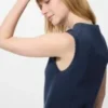 Women’s Scalloped V-Neck Sweater | Sleeveless