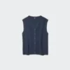 Women’s Scalloped V-Neck Sweater | Sleeveless