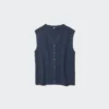 Women’s Scalloped V-Neck Sweater | Sleeveless