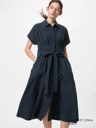 Women’s Seersucker Shirt Dress