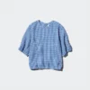 Women’s Seersucker Volume Blouse | Gingham