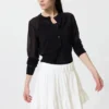 Women’s Seersucker Volume Mini Skirt