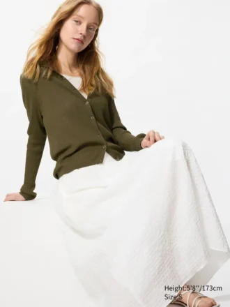 Women’s Seersucker Volume Skirt