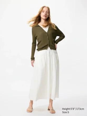 Women’s Seersucker Volume Skirt