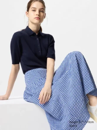 Women’s Seersucker Volume Skirt | Gingham