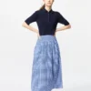 Women’s Seersucker Volume Skirt | Gingham