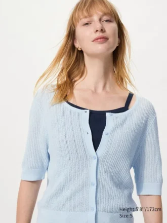 Women’s Sheer Lace Cardigan | Short Sleeve