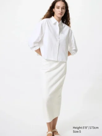 Women’s Shirring Narrow Skirt