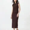Women’s Shirring Narrow Skirt