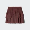 Women’s Shirring Volume Frill Mini Skirt