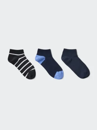 Women’s Short Socks | 3 Pairs | Striped