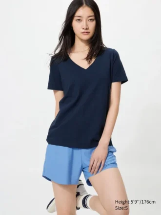 Women’s Slub Cotton V-Neck T-Shirt