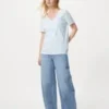 Women’s Slub Cotton V-Neck T-Shirt