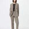 Women’s Smart Ankle Pants | Checked