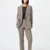 Women’s Smart Ankle Pants | Checked