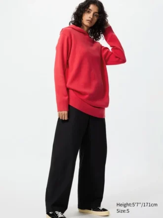 Women’s Smooth Cotton Knit Hoodie Dress
