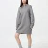 Women’s Smooth Cotton Knit Hoodie Dress