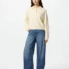 Women’s Smooth Cotton Polo Sweater