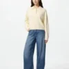 Women’s Smooth Cotton Polo Sweater