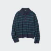 Women’s Smooth Cotton Polo Sweater | Striped