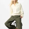 Women’s Smooth Cotton Relaxed Polo Sweater