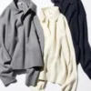 Women’s Smooth Cotton Relaxed Polo Sweater