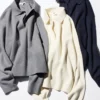Women’s Smooth Cotton Relaxed Polo Sweater
