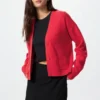 Women’s Smooth Cotton V-Neck Cardigan