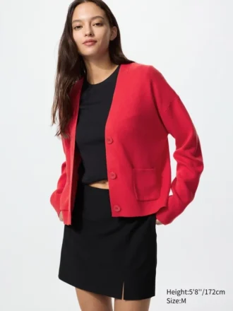 Women’s Smooth Cotton V-Neck Cardigan