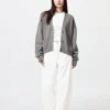 Women’s Smooth Cotton V-Neck Cardigan