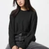 Women’s Soft Knitted Fleece T-Shirt | Long Sleeve
