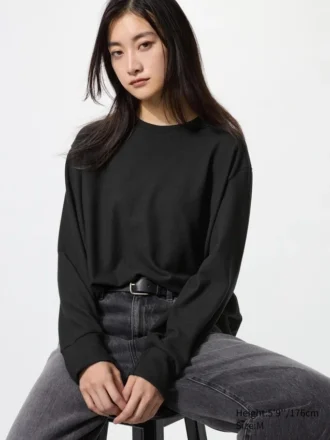 Women’s Soft Knitted Fleece T-Shirt | Long Sleeve