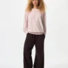 Women’s Soft Knitted Fleece T-Shirt | Long Sleeve