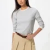 Women’s Soft Ribbed T-Shirt | Long Sleeve