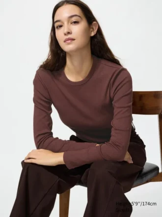 Women’s Soft Ribbed T-Shirt | Long Sleeve