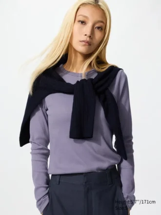 Women’s Soft Ribbed T-Shirt | Long Sleeve