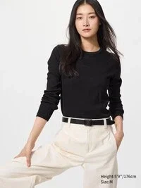 Women’s Soft Ribbed T-Shirt | Long Sleeve