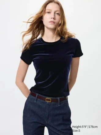 Women’s Soft Velour Mini T-Shirt