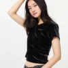 Women’s Soft Velour Mini T-Shirt